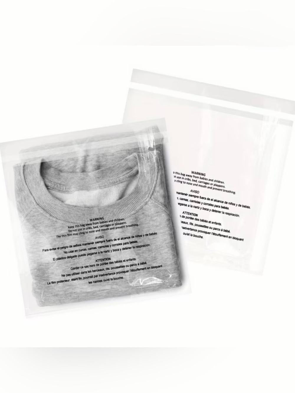 50PC 12”x15” Clear Plastic Bags - Picture 3 of 8